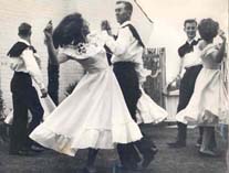 Square Dance - Beth Vickers-Willis Demonstrating a Left Allemande 
